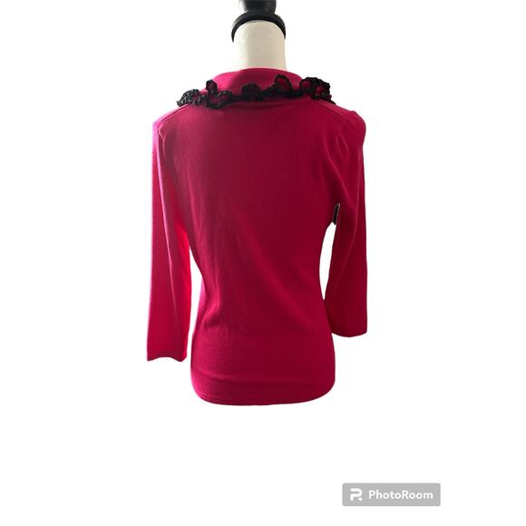 RED Pink and Black Women's Sweater Small - Picture 1 of 5